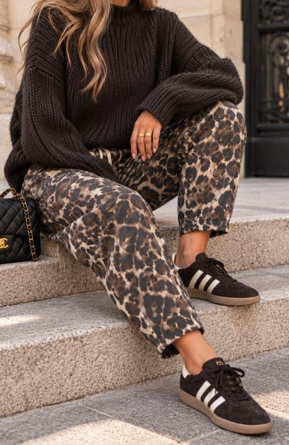 Balloon Pants Cotton Leopard – broeken, foto 2