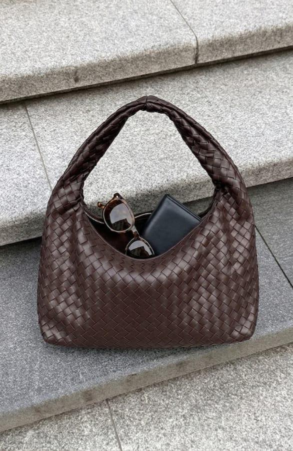 Gevlochten Schoudertas Choco