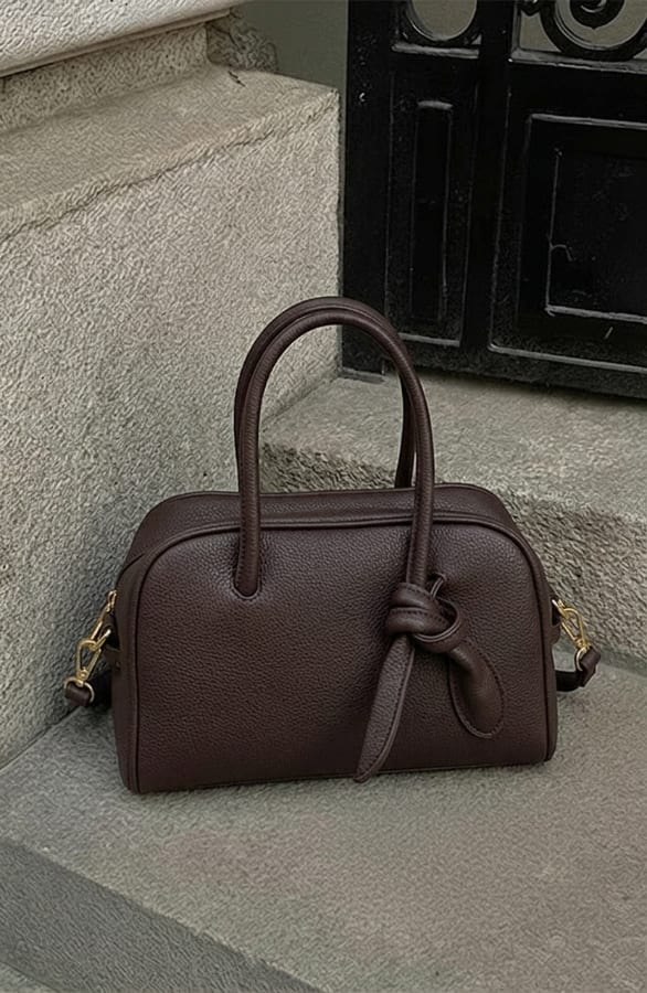 Handtas Met Knoop Choco