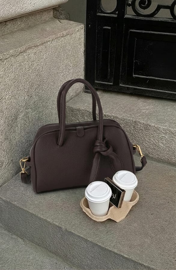 Handtas Met Knoop Choco – alle accessoires, foto 3