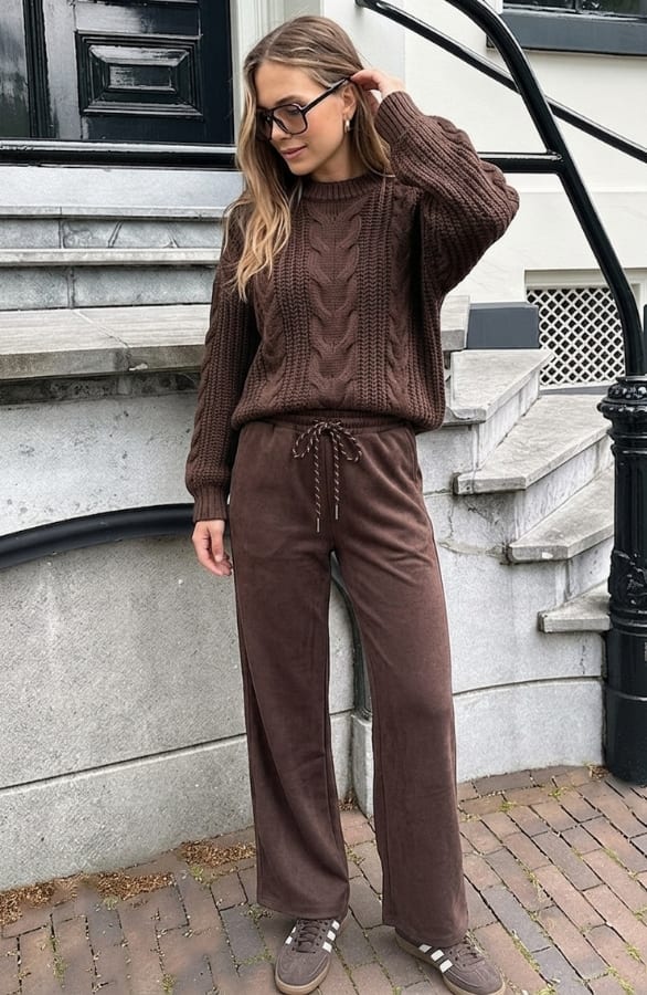 Jogger Suedine Choco – broeken, foto 3
