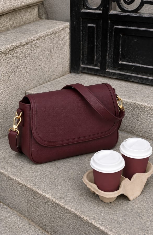 Schoudertas Burgundy