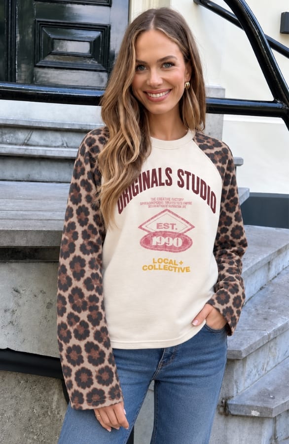 Favorite Things Longsleeve Top Leopard – tops, foto 2