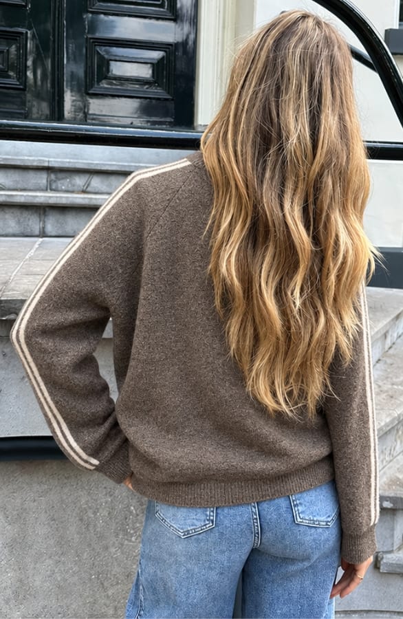 Soft Sweater Everyday Essential Taupe – truien, foto 4