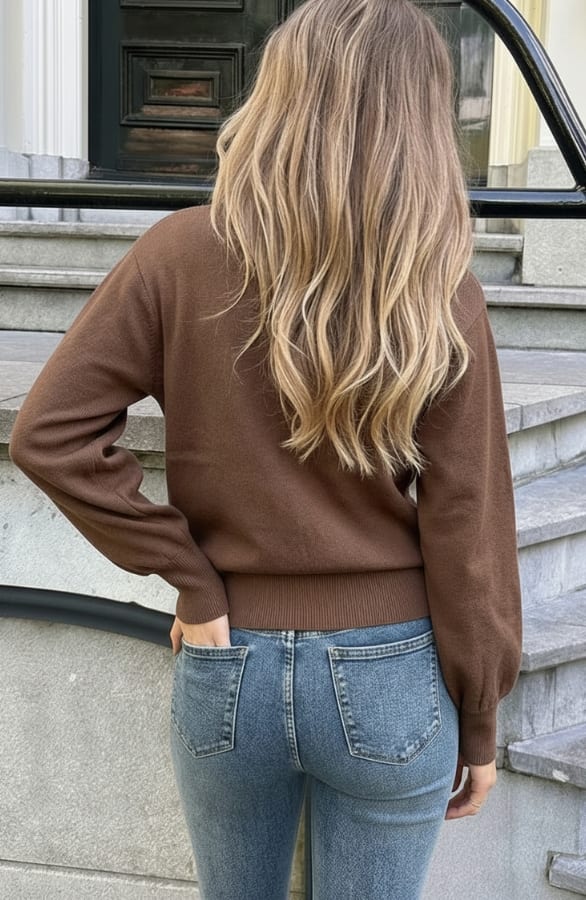 Soft Sweater Studs Choco – sweaters, foto 3