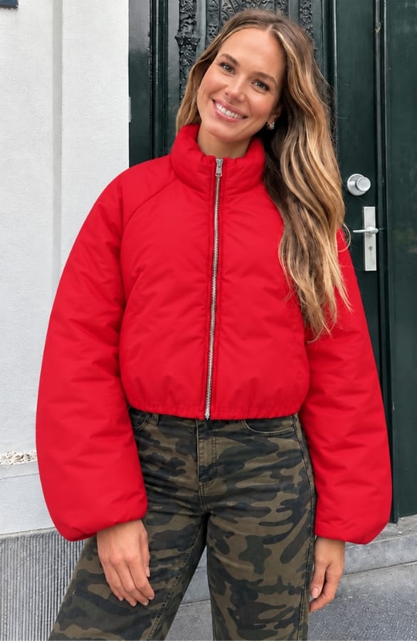 Ultra Puffer Jacket Red – jassen, foto 2