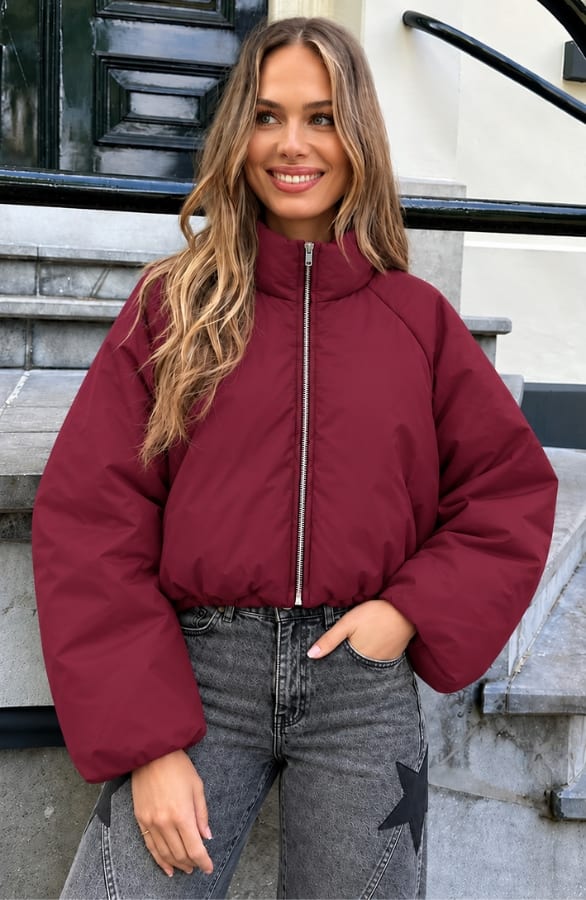 Ultra Puffer Jacket Wine