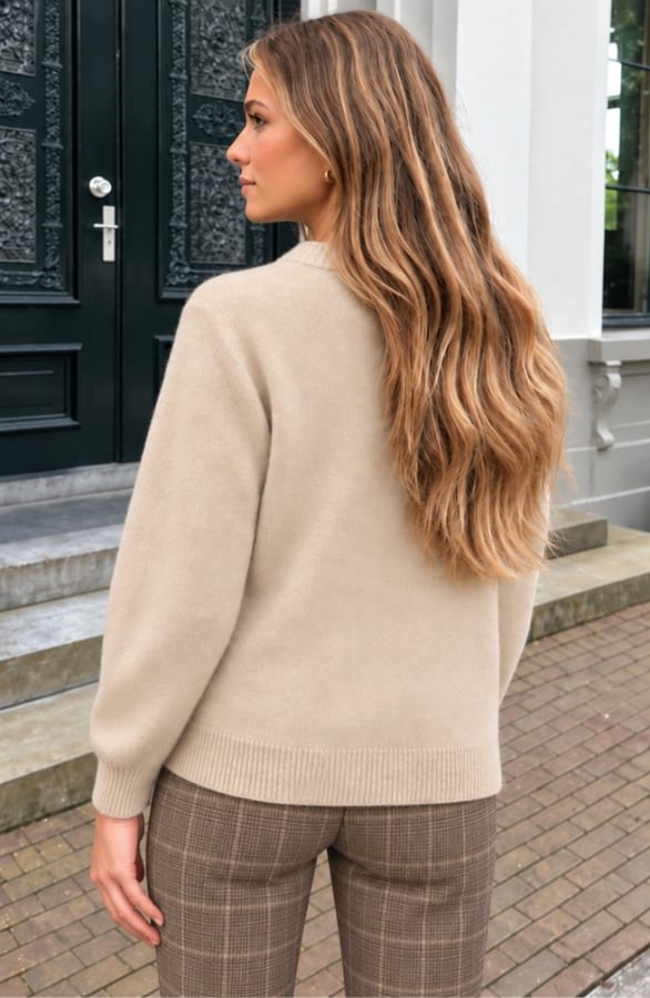 Ultra Weicher Strickpullover Beige, Foto 4