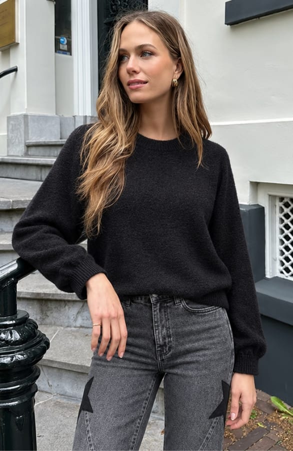 Ultra Weicher Strickpullover Nero, Foto 3