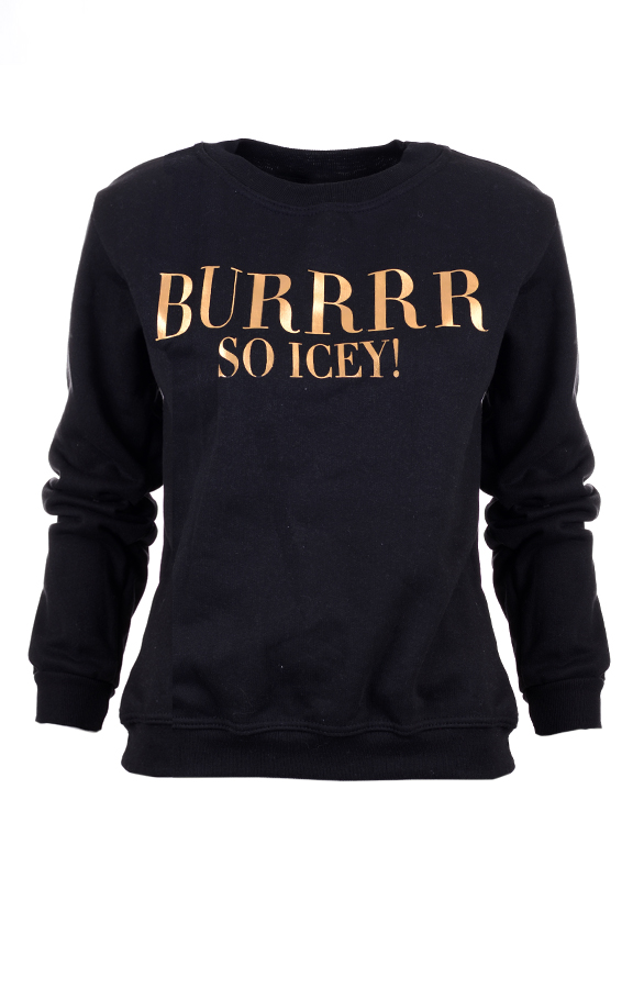 Burrrr, So Icey Sweater Gold – shoparchief