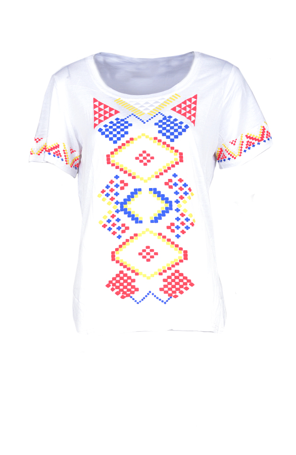 Color Blocking Top White – shoparchief