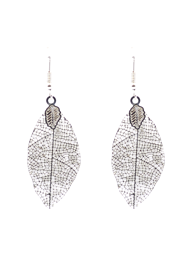 Leaves Oorbel Zilver – shoparchief