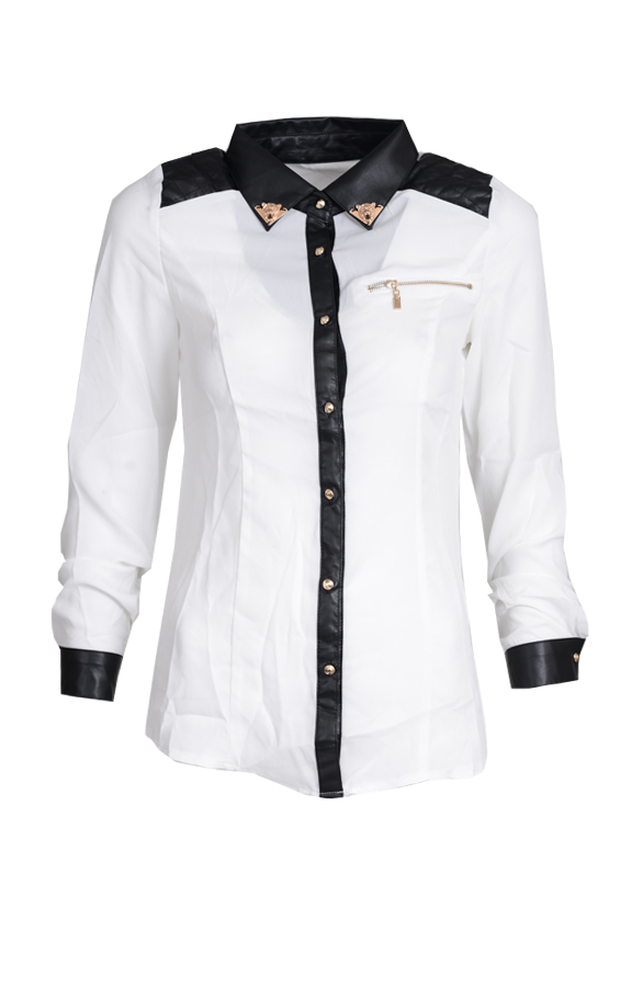 Classic Blouse Tijger White – shoparchief