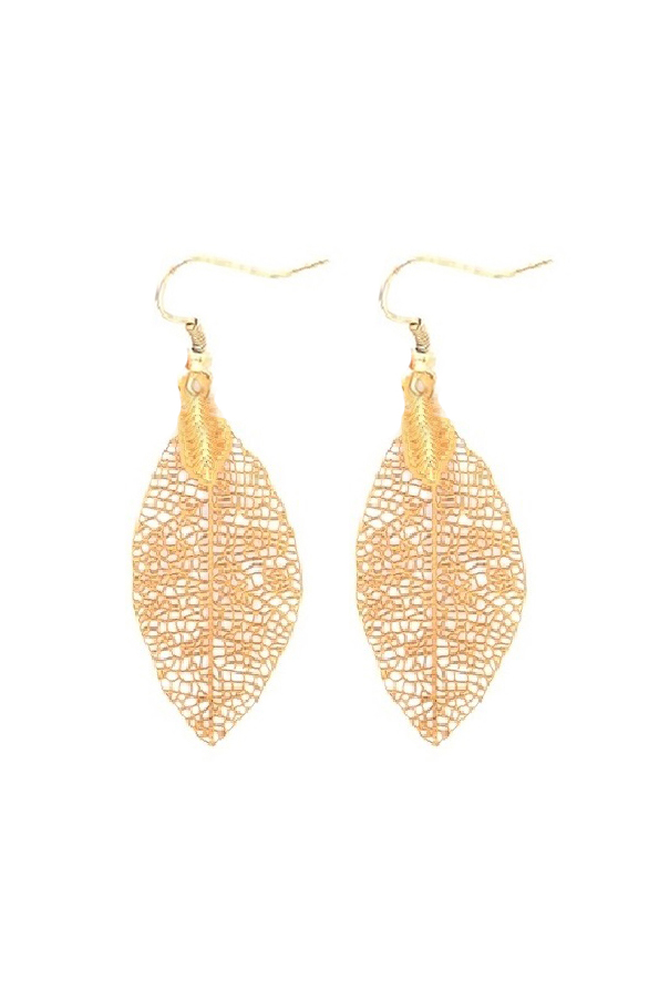 Leaves Oorbel Goud – shoparchief