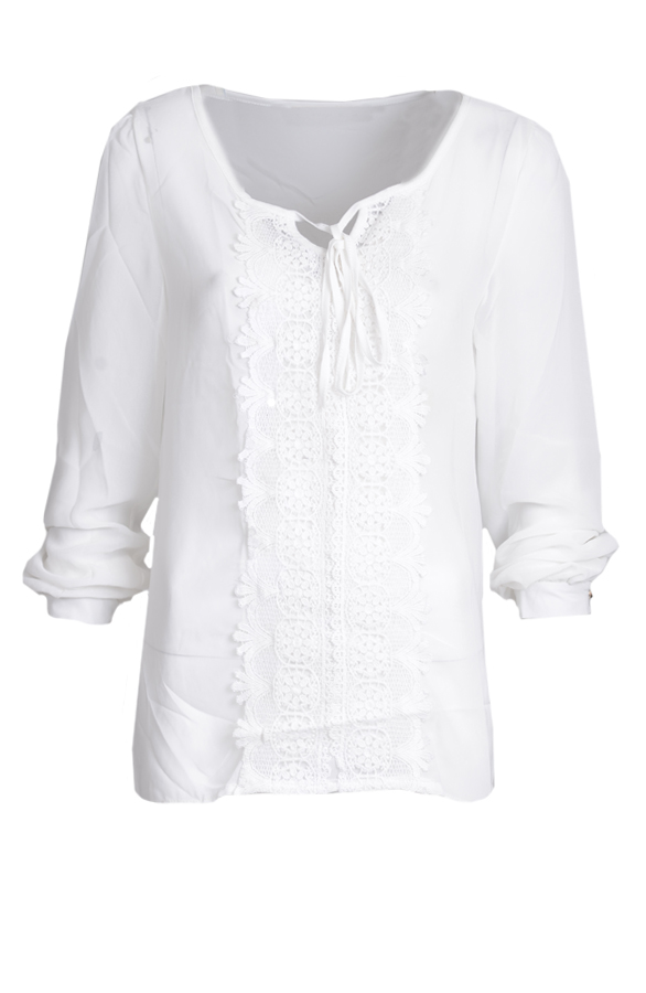 Lovely Lace Blouse White – shoparchief