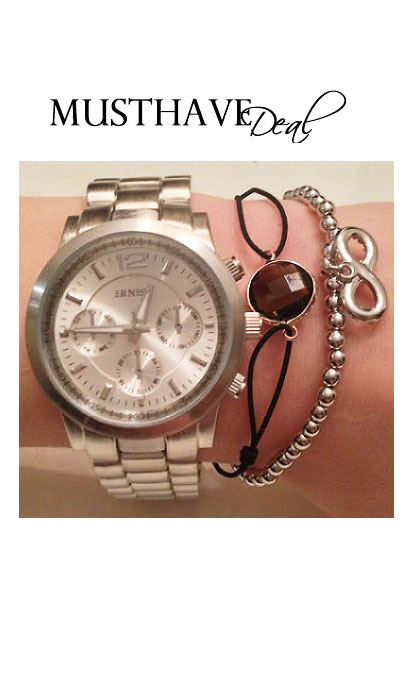 Musthave Deal MK Zilver Watch – shoparchief