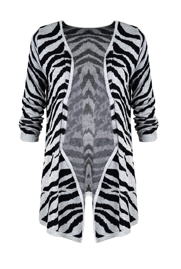 Zebra Vest Grijs – shoparchief