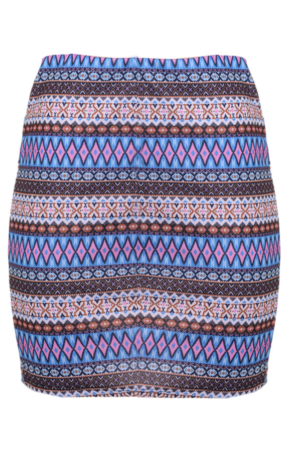 Aztec Skirt Kobalt – shoparchief