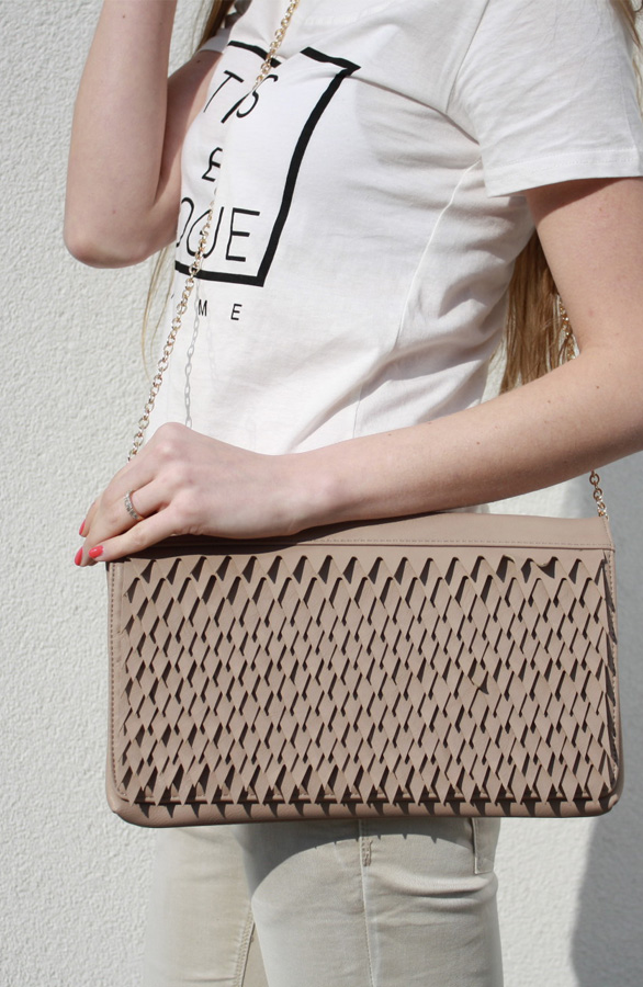 Croc Clutch Beige – shoparchief, foto 2