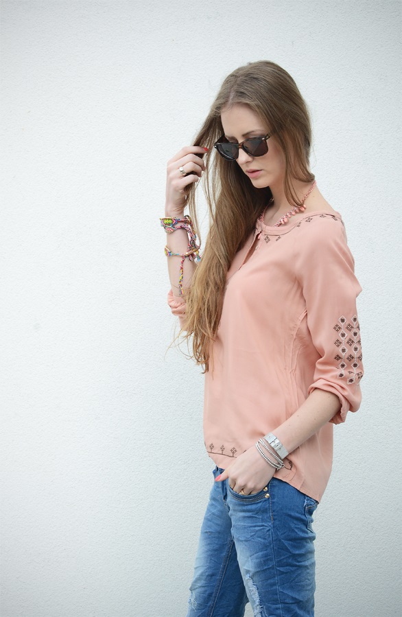 Luxury Blouse Peach – shoparchief, foto 3