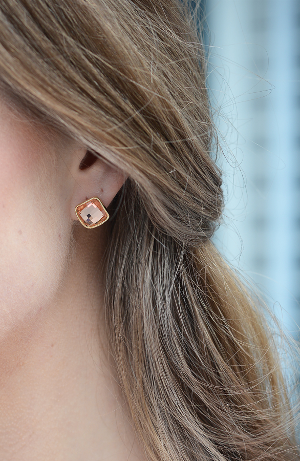 Square Gem Oorbel – shoparchief, foto 2