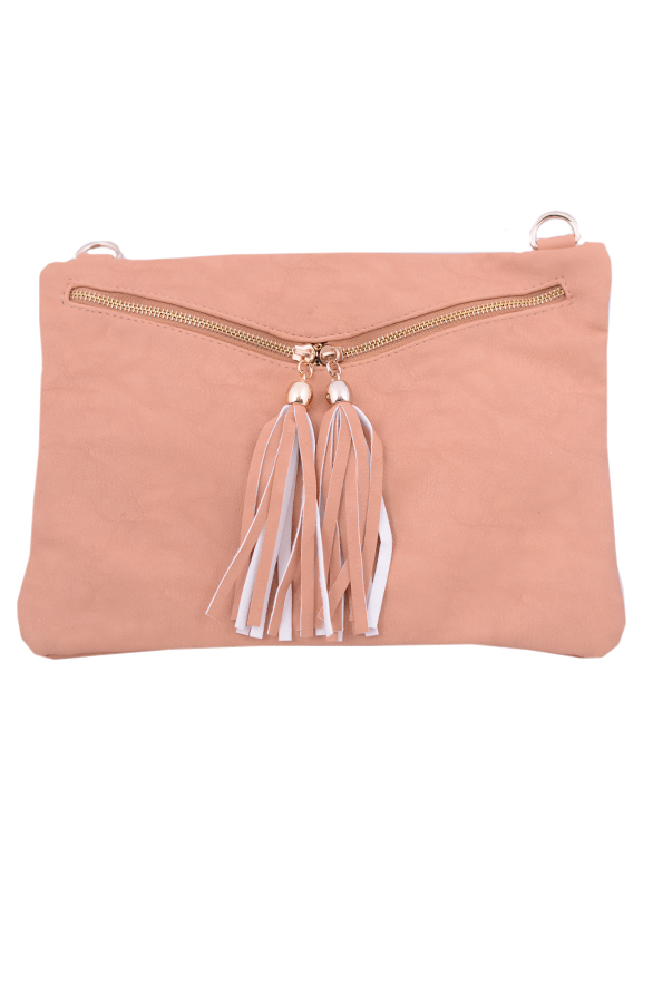 Tassel Clutch Blush – shoparchief