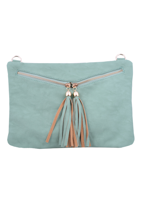 Tassel Clutch Mist – shoparchief