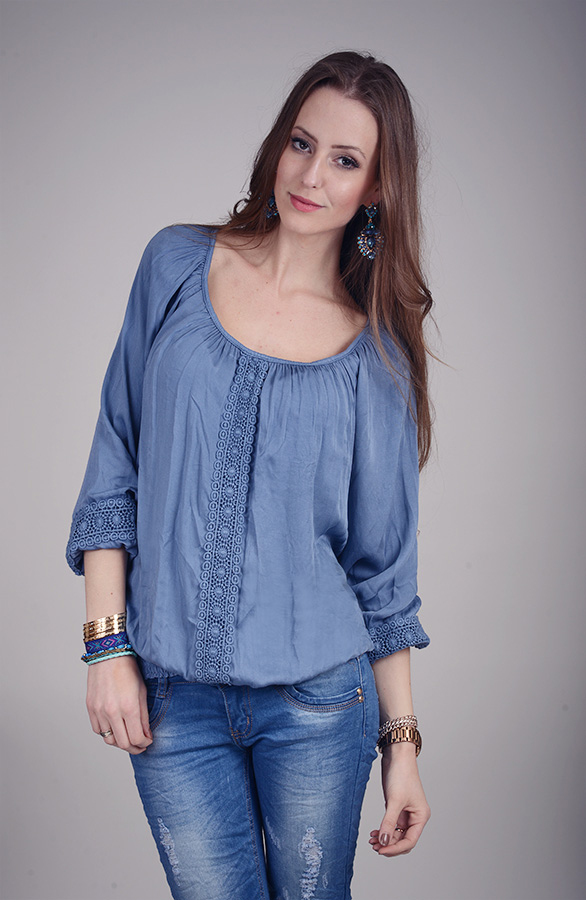 Ibiza Blouse Denim – shoparchief, foto 2