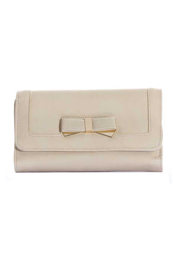 Bow Wallet Beige – shoparchief