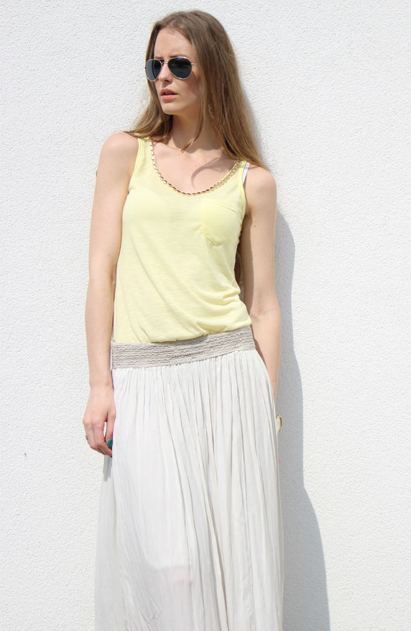 Maxi Rok Beige – shoparchief, foto 3