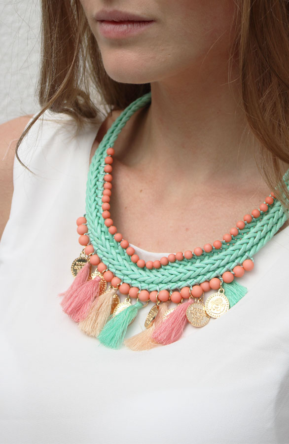 Boho Necklace Mint – shoparchief, foto 2
