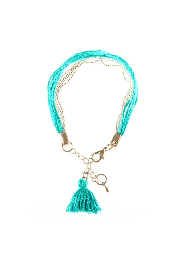 Tassel Bracelet Emerald – shoparchief
