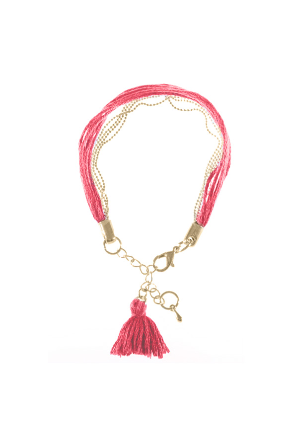 Tassel Bracelet Koraal – shoparchief