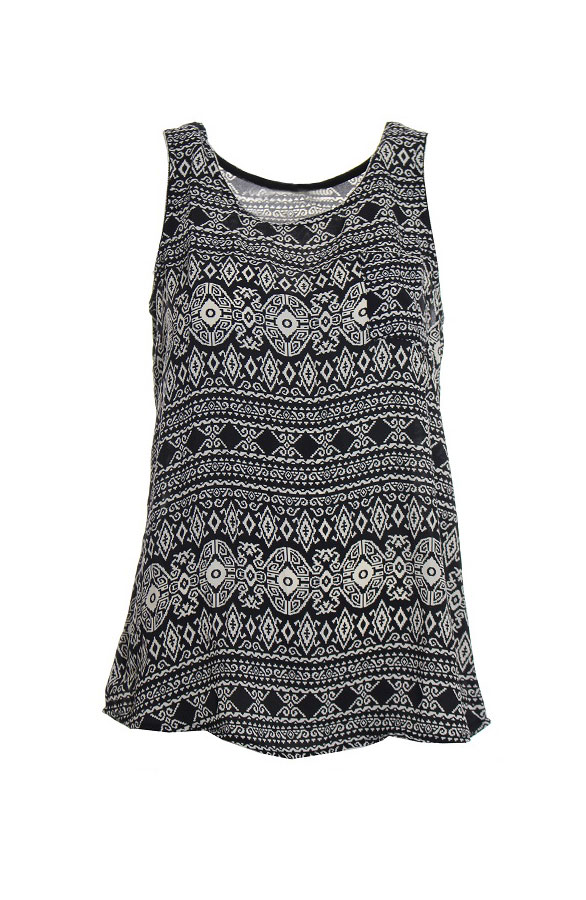 Aztec Top Zwart – shoparchief