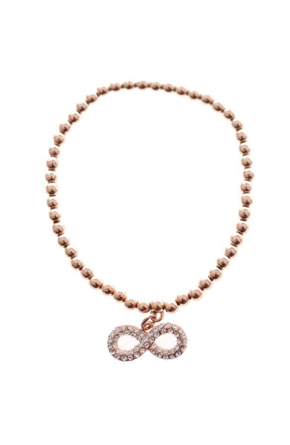Infinity Bracelet Rosé Strass – shoparchief