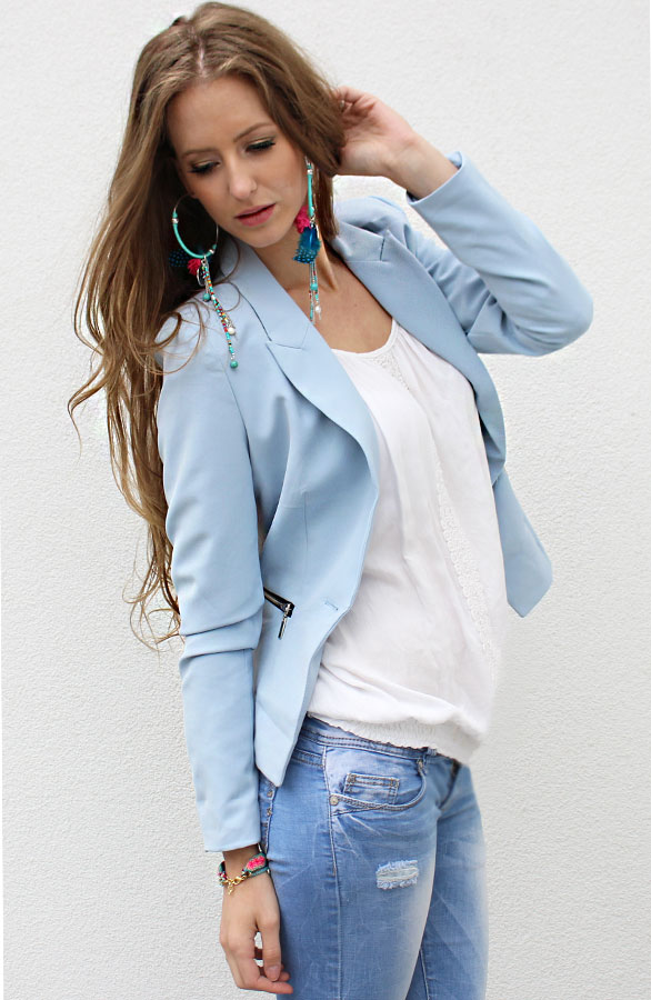 Zipped Jacket Blue – shoparchief, foto 2