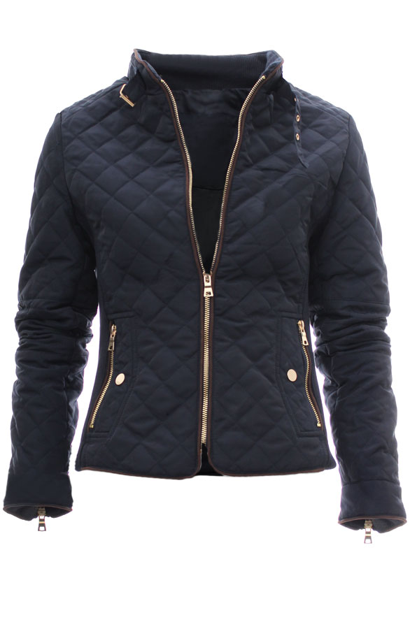 Quilted Jacket Navy – shoparchief
