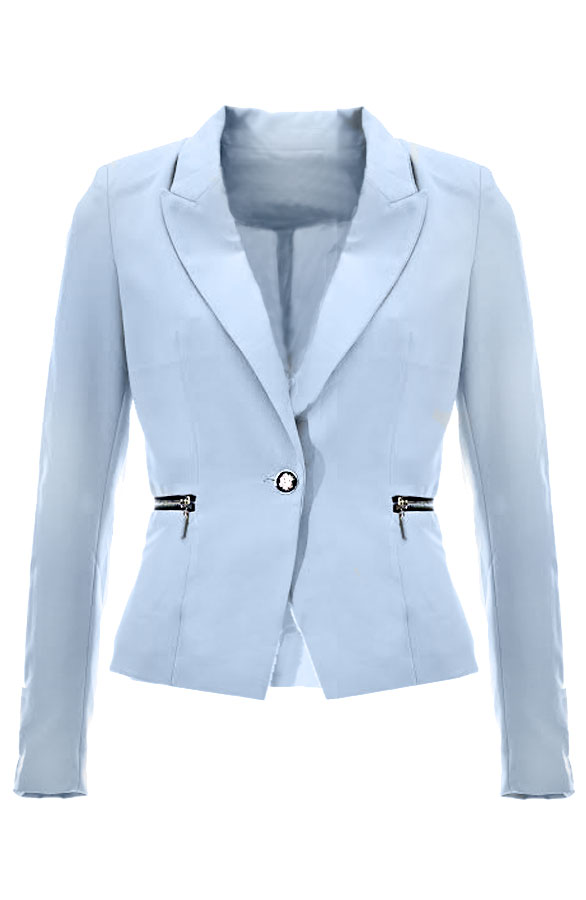 Zipped Jacket Blue – shoparchief