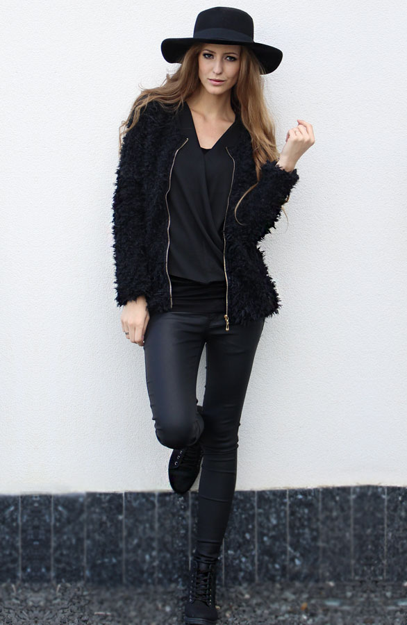 Furry Jacket Black – shoparchief, foto 3