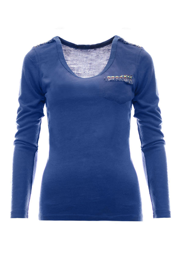 Aztec Longsleeve Blue – shoparchief