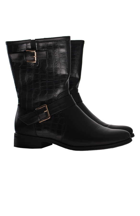 Buckle Booties Black – shoparchief