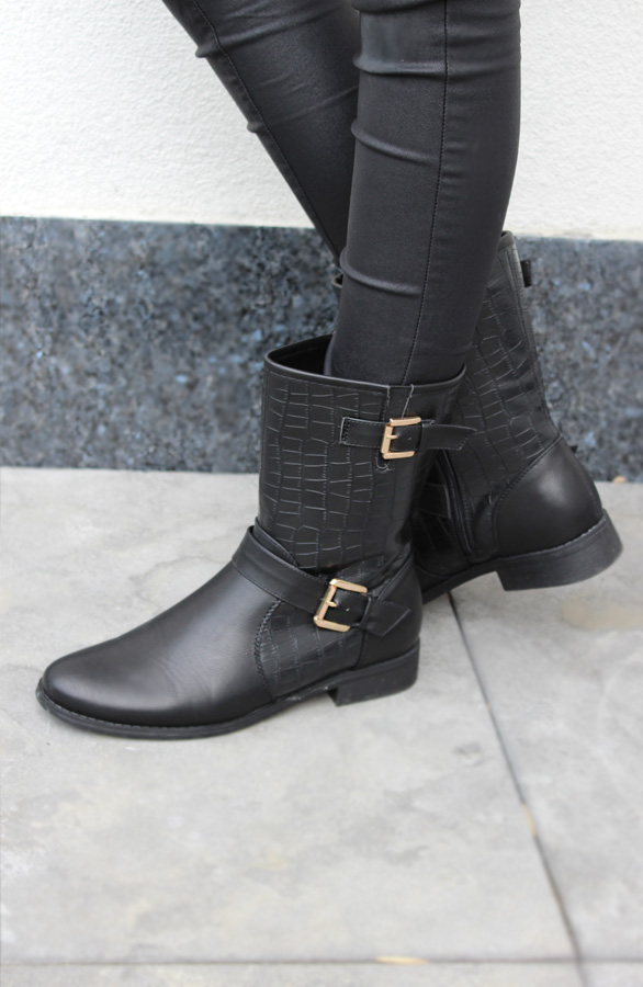 Buckle Booties Black – shoparchief, foto 2