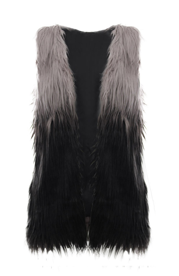 Dip Dye Fur Gilet – shoparchief