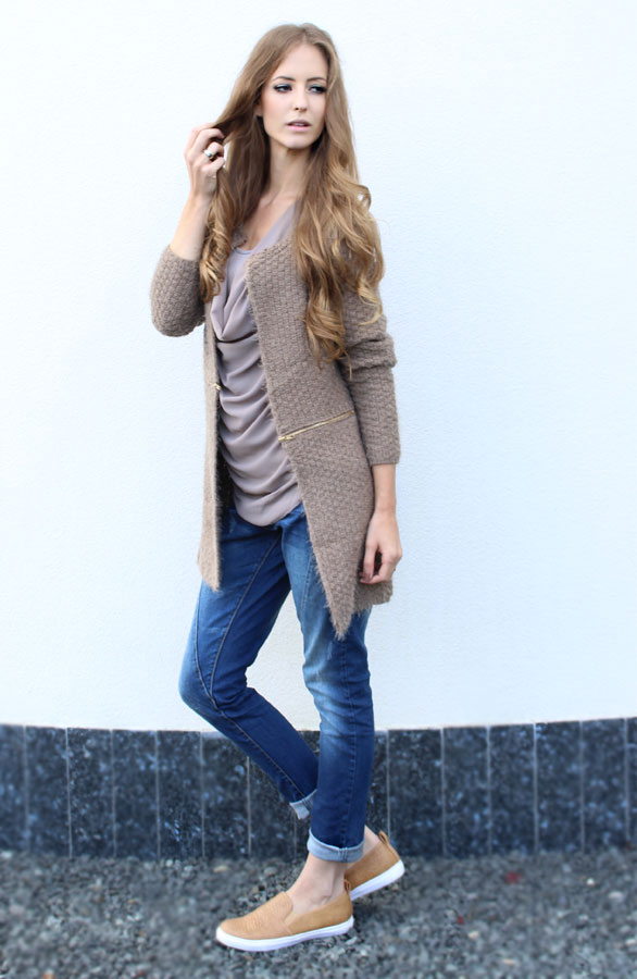 Divide Me Cardigan Taupe – shoparchief, foto 4