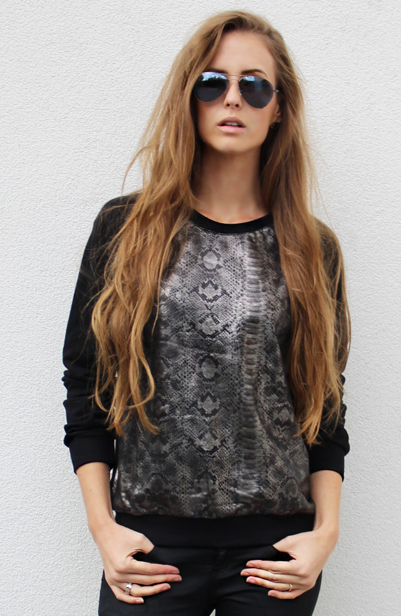 Metallic Snake Sweater – shoparchief, foto 2