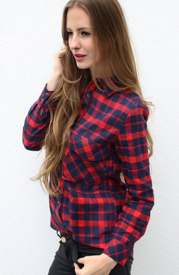 Quilted Blouse Red – shoparchief, foto 3