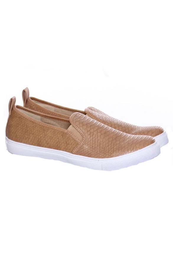 Snake Slip on Khaki – shoparchief