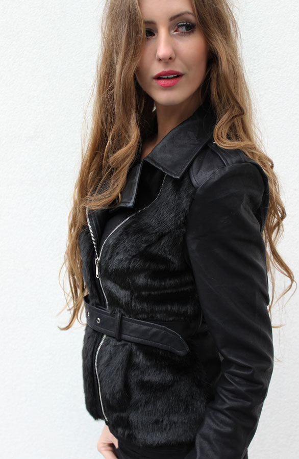 Furry Biker Jacket – shoparchief, foto 4