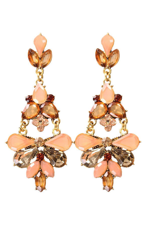 Crystal Oorbellen Peach – shoparchief