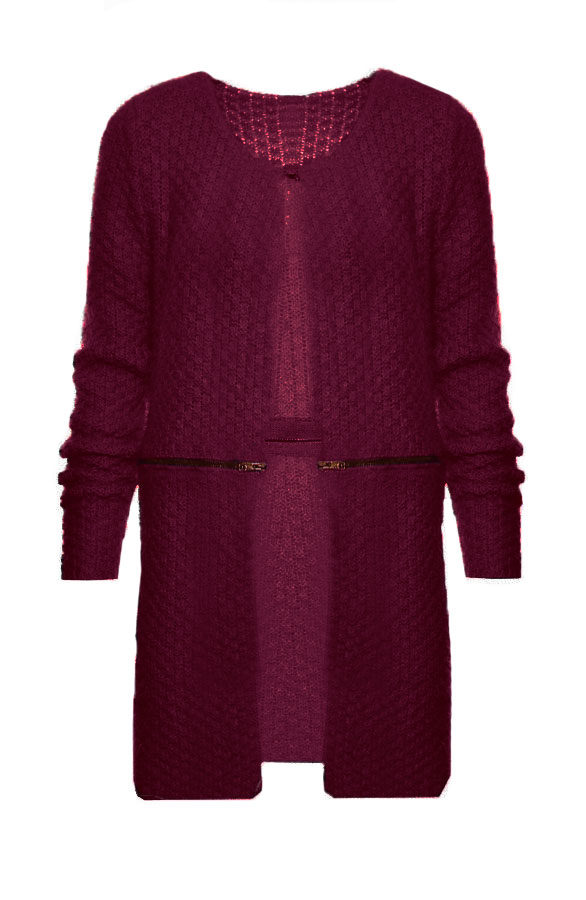 Divide Me Cardigan Bordeaux – shoparchief